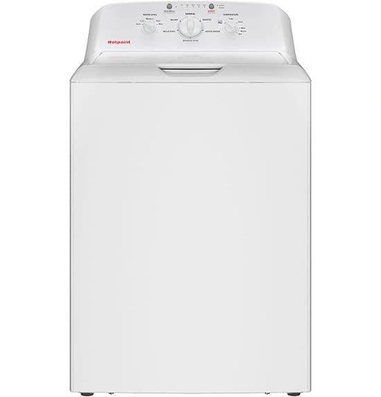 Hotpoint washer on the appliance floor at Any Budget Mattress